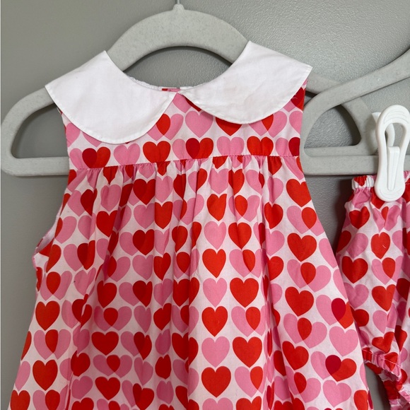 Jacadi Three Piece Heart Dress Cardigan Set - Picture 4 of 6